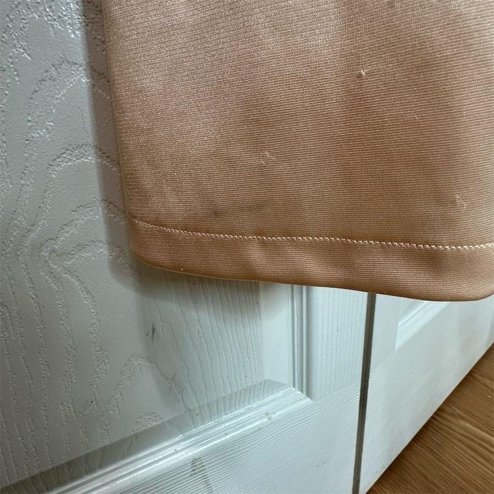 Women's Beige Satin Slip Maxi Dress M Clean Girl Scandi Quiet Luxury Balletcore - Picture 6 of 6